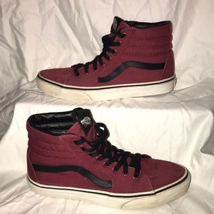 rumba red vans high tops